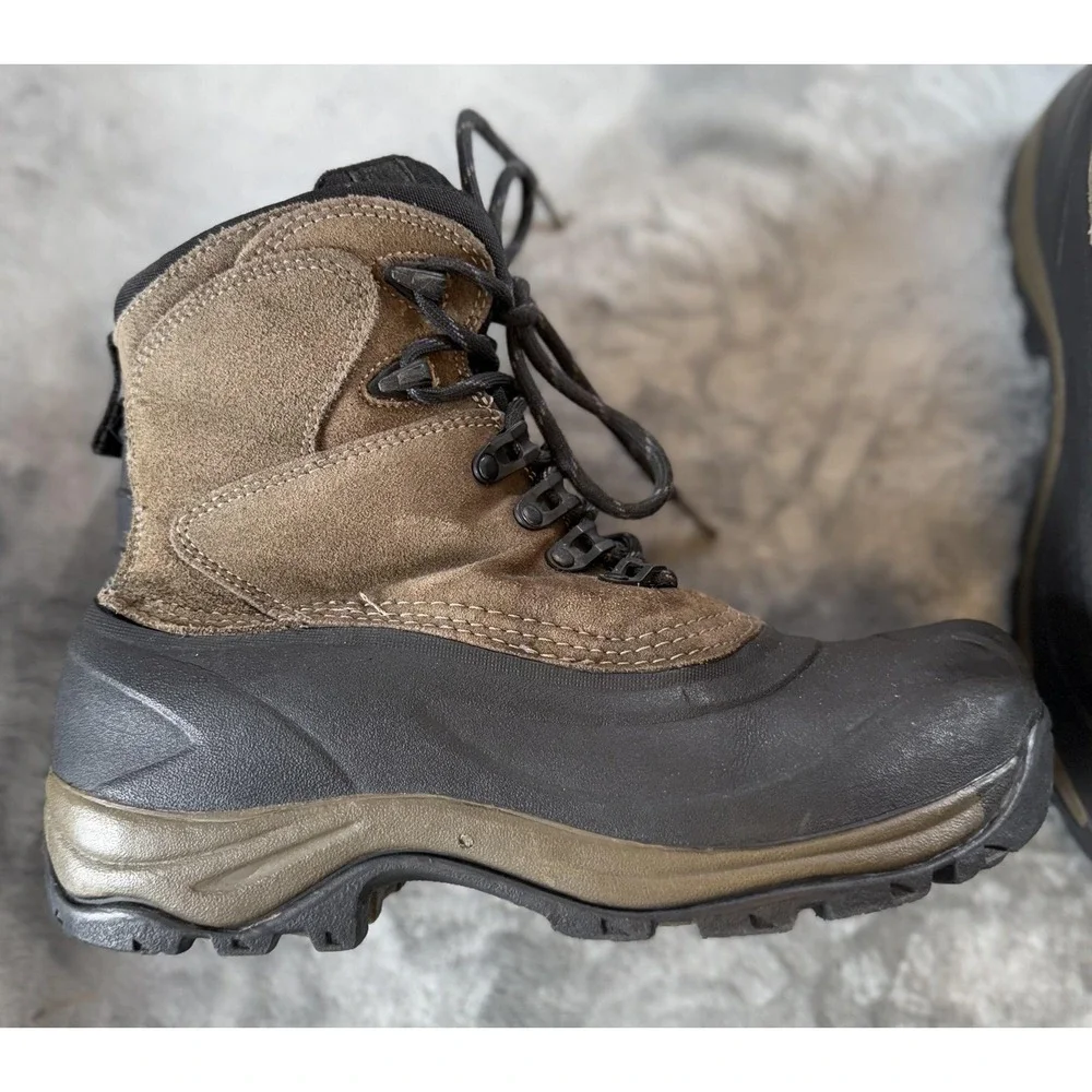 State Street Boots‎ Mens Size 8 Brown Thermolite Insulated Snow Rubber Shell